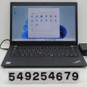 Lenovo ThinkPad T480s Core i7 8550U 1.8GHz/16GB/512GB(SSD)/14W/FHD(1920x1080)/Win11【中古】【20260204】