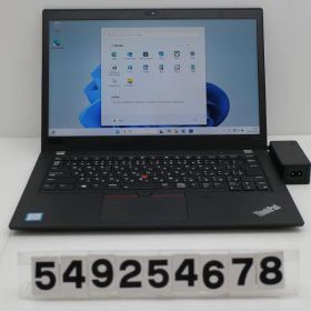 Lenovo ThinkPad T480s Core i7 8550U 1.8GHz/16GB/512GB(SSD)/14W/FHD(1920x1080)/Win11/GeForce MX150【中古】【20260204】