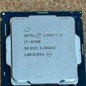 動作確認済 Intel Core i7-8700 CPU 3.20GHz