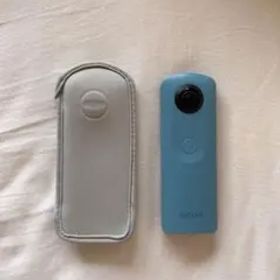 RICOH THETA 青色 本体 ケース付き