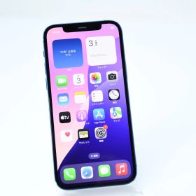 【背面割れ＊動作可＊純正電池86 %】SIMフリー iPhone12 64GB ブルー