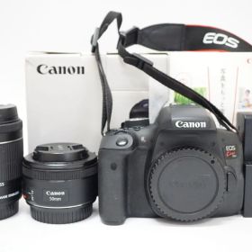 C202354)Canon EOS Kiss X8i デジタル一眼レフカメラ 18－55mmレンズキット 50mm 単焦点レンズ