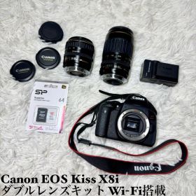 ☆美品 Canon EOS Kiss X8i ダブルレンズキット Wi-Fi搭載