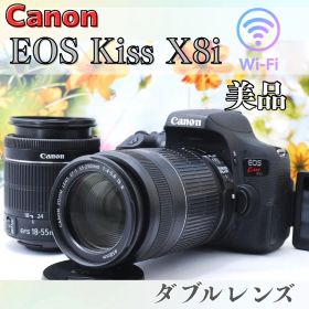 美品✨超高画質✨Canon EOS Kiss X8i✨ダブルレンズ Wi-Fi