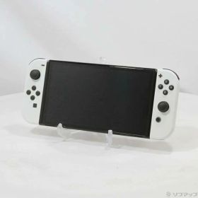 【中古】Nintendo(任天堂) Nintendo Switch 有機ELモデル Joy-Con(L)／(R) ホワイト 【377-ud】