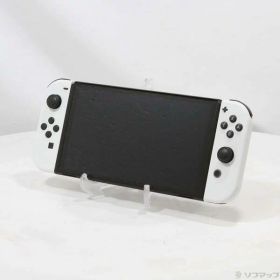 【中古】Nintendo(任天堂) Nintendo Switch 有機ELモデル Joy-Con(L)／(R) ホワイト 【377-ud】
