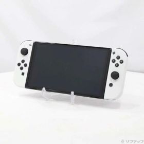 【中古】Nintendo(任天堂) Nintendo Switch 有機ELモデル Joy-Con(L)／(R) ホワイト 【349-ud】