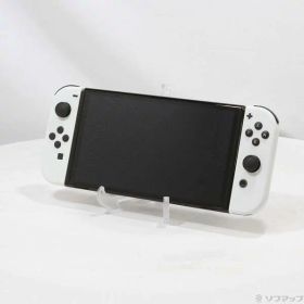【中古】Nintendo(任天堂) Nintendo Switch 有機ELモデル Joy-Con(L)／(R) ホワイト 【377-ud】
