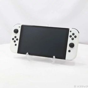 【中古】Nintendo(任天堂) Nintendo Switch 有機ELモデル Joy-Con(L)／(R) ホワイト 【377-ud】