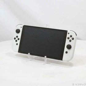 【中古】Nintendo(任天堂) Nintendo Switch 有機ELモデル Joy-Con(L)／(R) ホワイト 【377-ud】