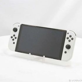 【中古】Nintendo(任天堂) Nintendo Switch 有機ELモデル Joy-Con(L)／(R) ホワイト 【377-ud】
