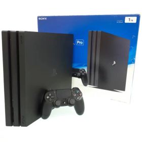 【SIE】ソニー『PlayStation4(プレイステーション4) Pro 1TB ジェットブラック』CUH-7000BB01 ゲーム機本体 1週間保証【中古】