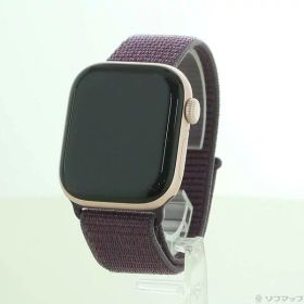 【中古】Apple(アップル) 〔展示品〕 Apple Watch Series 10 GPS 42mm ローズゴールドアルミニウムケース プラムスポーツループ 【269-ud】