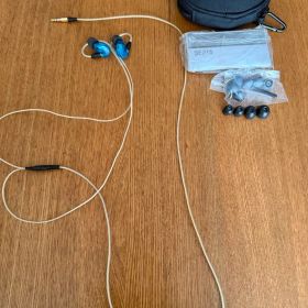 Shure SE215 有線イヤホン 青/黒