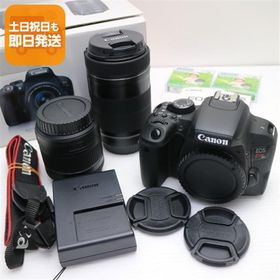 新品同様 EOS Kiss X9i ダブルズームキット ブラック 即日発送 一眼レフ Canon 本体 あすつく 土日祝発送OK