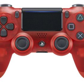 【中古】ワイヤレスコントローラー (DUALSHOCK 4) レッド・クリスタル
