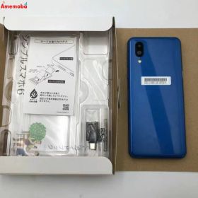 【中古】シンプルスマホ6 64GB インディゴブルー A201SH SoftBank版SIMフリー 極美品