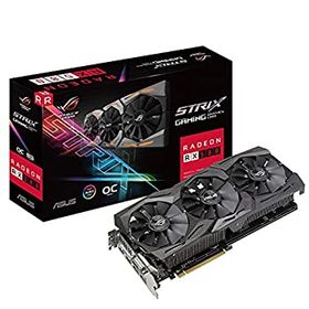 【中古】「未使用品」ASUS Strixシリーズ AMD Radeon RX580搭載ビデオカード ROG-STRIX-RX580-O8G-GAMING
