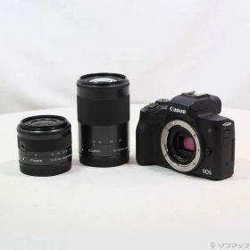 ソフマップ 〔中古品〕 EOS Kiss M ダブルズームキット ブラック【276】