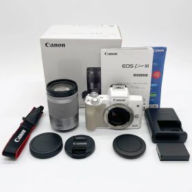 ■元箱付きの極上品 CANON キヤノン EOS Kiss M EF-M18-150 IS STM レンズキット ホワイト