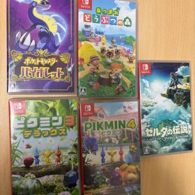 【人気作のみ】Switchソフト5本まとめ売りティアキン・あつ森・ピクミン4 他