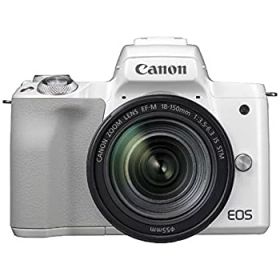 【中古】キヤノン EOS Kiss M EF-M18-150 IS STM レンズキット ホワイト