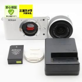 【極上品】 Nikon 1 J1 標準ズームレンズキット ホワイト ミラーレス #0460147