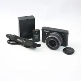 ニコン Nikon1 J1 ブラック + 1NIKKOR 10-30mm VR レンズセット 【シャッター数400回】