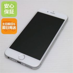 アイフォーン(iPhone)の超美品 DoCoMo iPhone6 128GB シルバー 白ロム M888(スマートフォン本体)