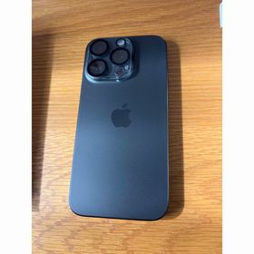 アップル(Apple)の【美品】iPhone15 Pro 128GB ブラックチタニウム(スマートフォン本体)