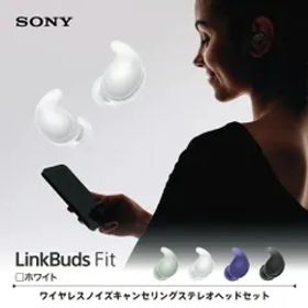 ソニー SONY 完全ワイヤレスイヤホン LinkBuds Fit リンクバッズフィット Bluetooth イヤホン ノイズキャンセリング ワイヤレス カナル型 小さい コンパクト ハイレゾ対応 WF-LS910N WZ ホワイト
