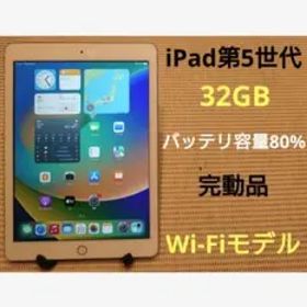 完動品iPad第5世代(A1822)本体32GBシルバー送料込VJTC8