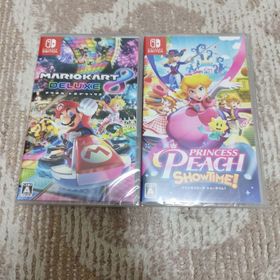 【新品・未開封品】プリンセスピーチ Showtime！・マリオカート8デラックス(家庭用ゲームソフト)