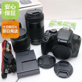 新品同様 EOS Kiss X9i ダブルズームキット ブラック 即日発送 一眼レフ Canon 本体 土日祝発送OK 06000