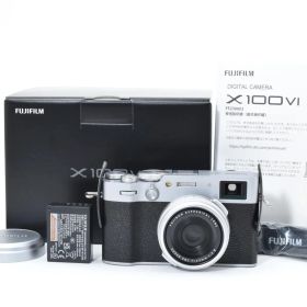 ★新品級★フジフイルム FUJIFILM X100VI シルバー 二言語モデル《ショット数：1,204回》★ LL2530#6606