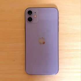 Apple iPhone 11 パープル 本体 画面割れあり