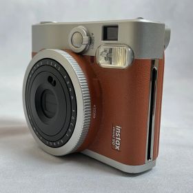 【管2601-322】FUJIFILM 富士フイルム instax mini 90 チェキ ネオクラシック インスタントカメラ ブラウン シルバーカラー 現状渡し 動作未確認