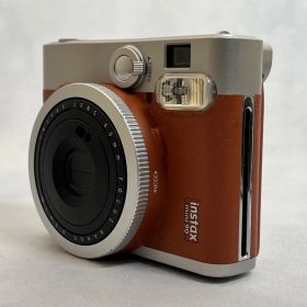 【管2601-320】FUJIFILM 富士フイルム instax mini 90 チェキ ネオクラシック インスタントカメラ ブラウン シルバーカラー 現状渡し 動作未確認