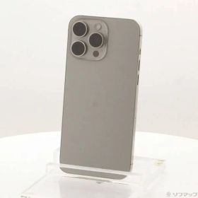 ソフマップ 〔中古品〕 iPhone15 Pro Max 512GB ナチュラルチタニウム MU6W3J／A SIMフリー【344】
