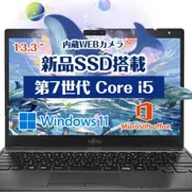 【特価商品】極軽極薄FUJITSU LIFEBOOK U937/■Core 富士通 i5-7300U(2.6GHz)/Office 2019/FHD(1920x1080)/Win11搭載/8GBメモリ/SSD:256GB/13.3インチ(整備済み品)