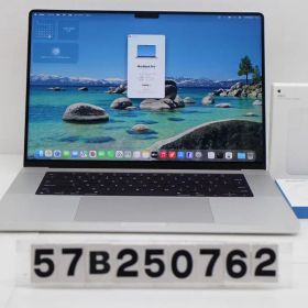 Apple MacBook Pro 16in 2021 A2485 シルバー Apple M1 Max 64GB/512GB(SSD)/16W/3456x2234LiquidRetinaXDR 【57B250762】