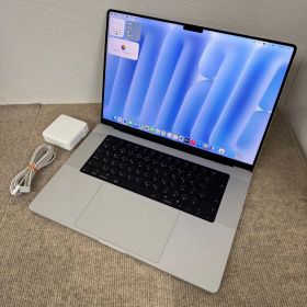 【送料無料】良品 Apple MacBook Pro 16(2021, A2485) M1 Pro / RAM 32GB / SSD 512GB / シルバー / 充放電回数 : 456 [MC116]