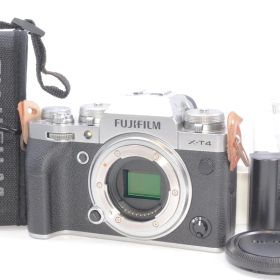 【純正ストラップ付き良品】FUJIFILM フジフィルム X-T4ボディ シルバー