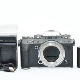 シャッター回数25874回！■美品■ FUJIFILM X-T4ボディ シルバー X-T4-S