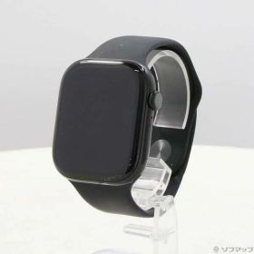 【中古】Apple(アップル) 〔展示品〕 Apple Watch Series 10 GPS 46mm ジェットブラックアルミニウムケース ブラックスポーツバンド 【198-ud】