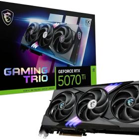 【新品】1週間以内発送 【代引き不可】 MSI GeForce RTX 5070 Ti 16G GAMING TRIO OC PLUS グラフィックスカード VD9041 グラフィックカード パソコン 周辺機器 PCパーツ グラフィックボード グラボ