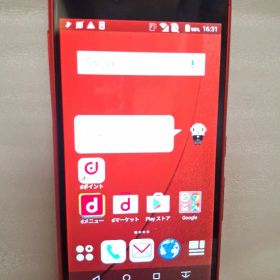 ドコモ docomo F-05J arrows スマートフォン本体 レッド