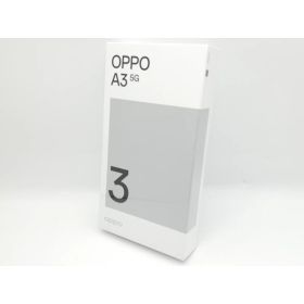 【未使用】Oppo ymobile 【SIMフリー】 OPPO A3 5G 4GB 128GB ブラック【中野】保証期間3ヶ月