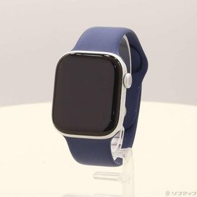 〔中古〕Apple(アップル) Apple Watch Series 10 GPS 42mm シルバーアルミニウムケース デニムスポーツバンド〔258-ud〕