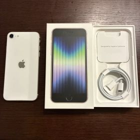 Apple iPhone SE (第3世代) ホワイト 本体 箱付き 64GB